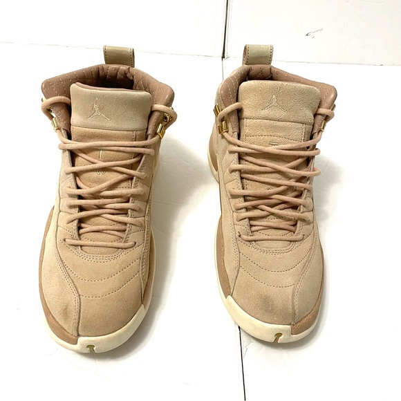 Nike Air Jordan 12 Retro Vachetta Tan AO6068 203 Size Women’s 8.5 - Picture 3 of 13